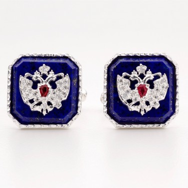 Romanov Cufflinks – Lapis lazuli